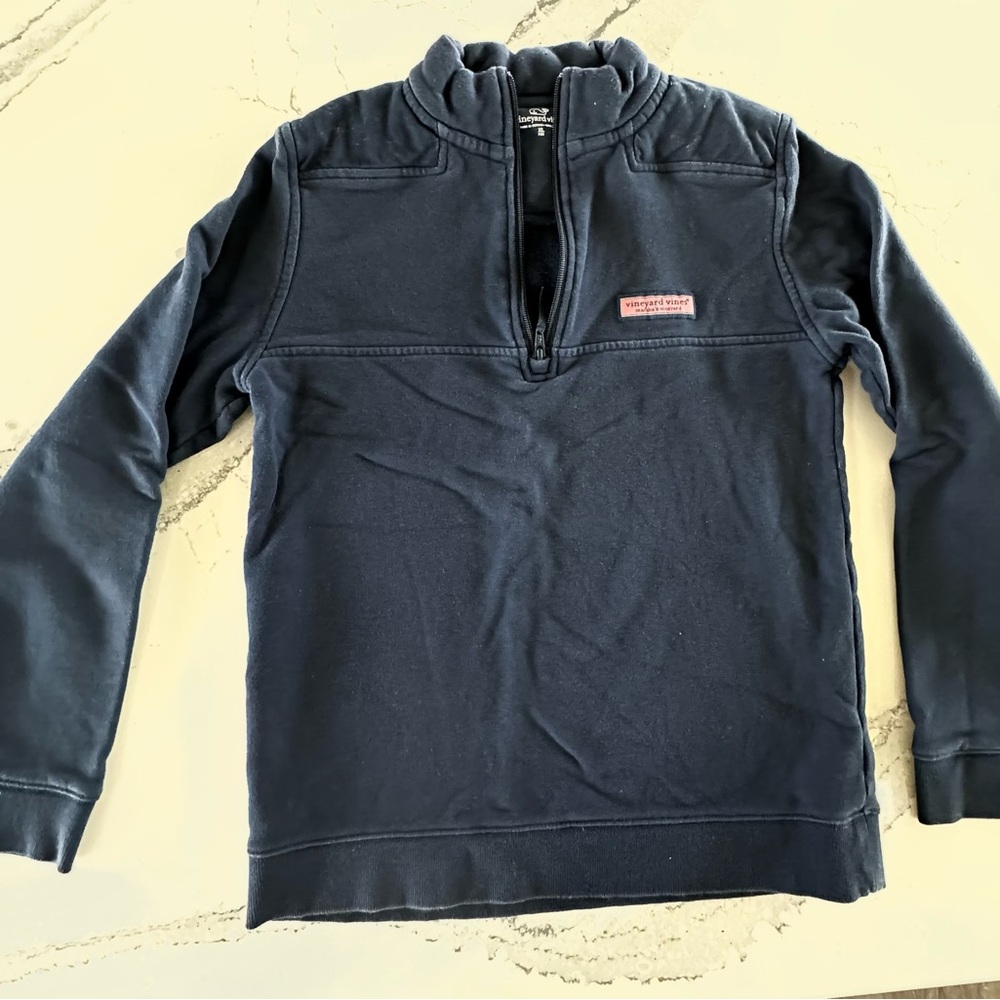 Boys Vineyard Vines Navy Half-Zip Sweater L
